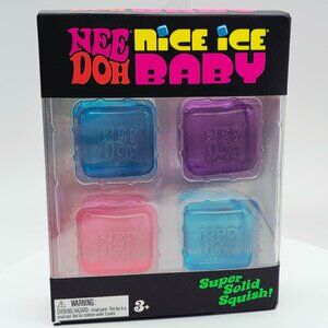 Needoh Nice Ice Baby- Pack of 4 mini Squishy cubes